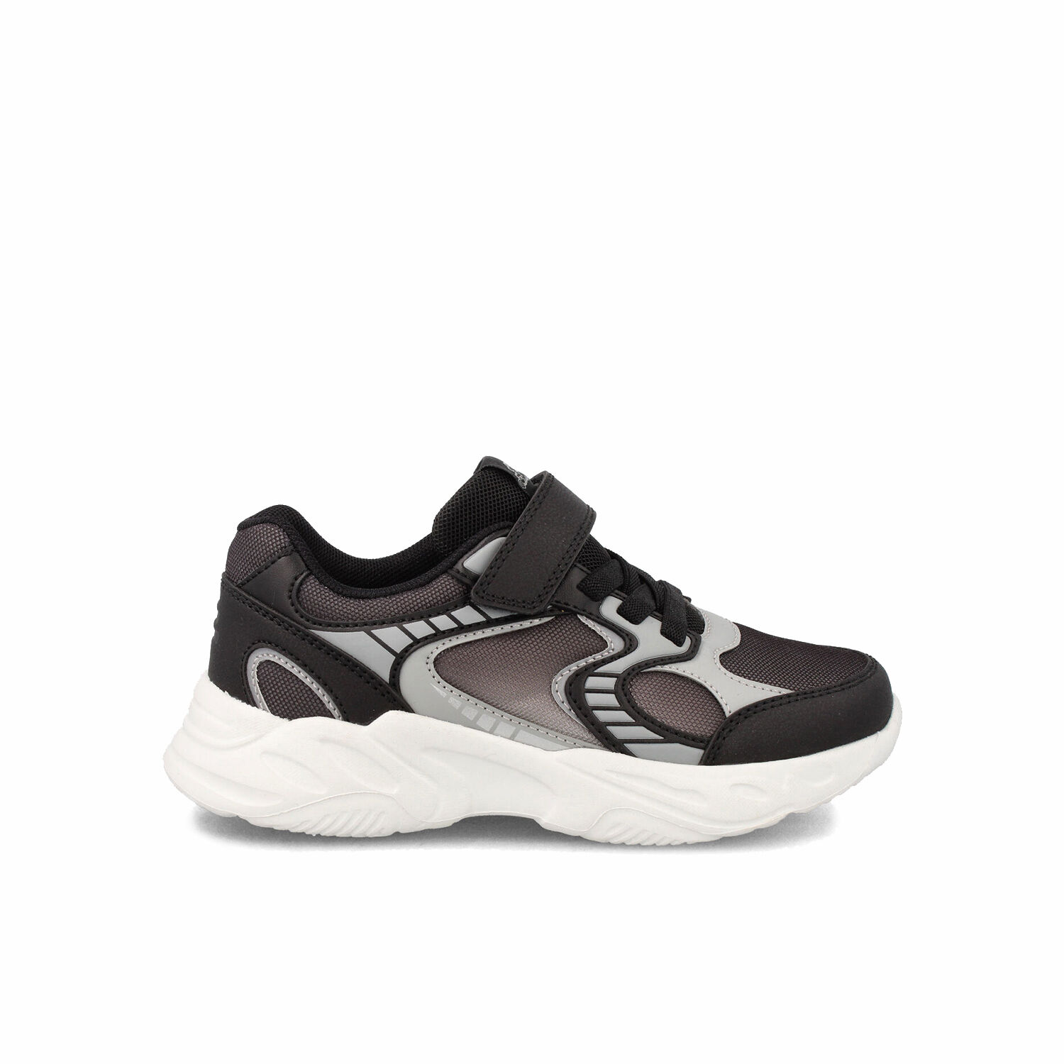 Zapatilla Ni&ntilde;o Bubblegummers Derby Negro - Gris image number 0.0